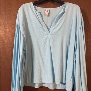 Worthington light blue blouse